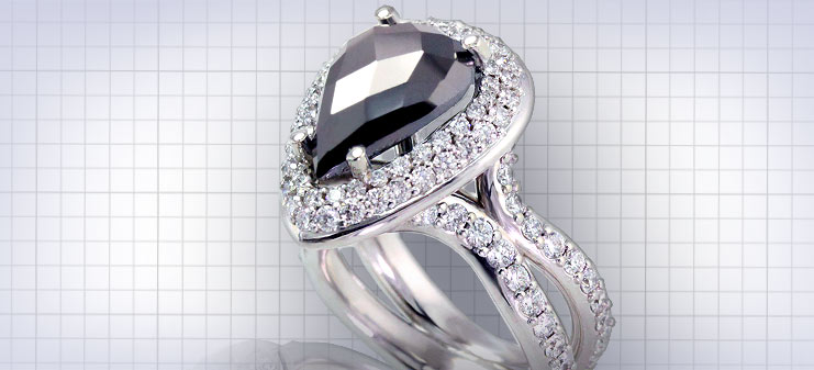 Custom Black Diamond Rings