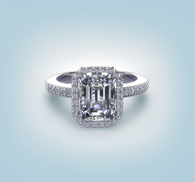 Emerald Cut Engagement Rings