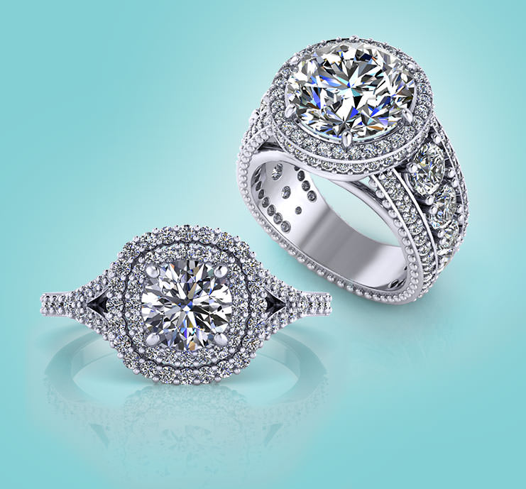 Halo Engagement Rings